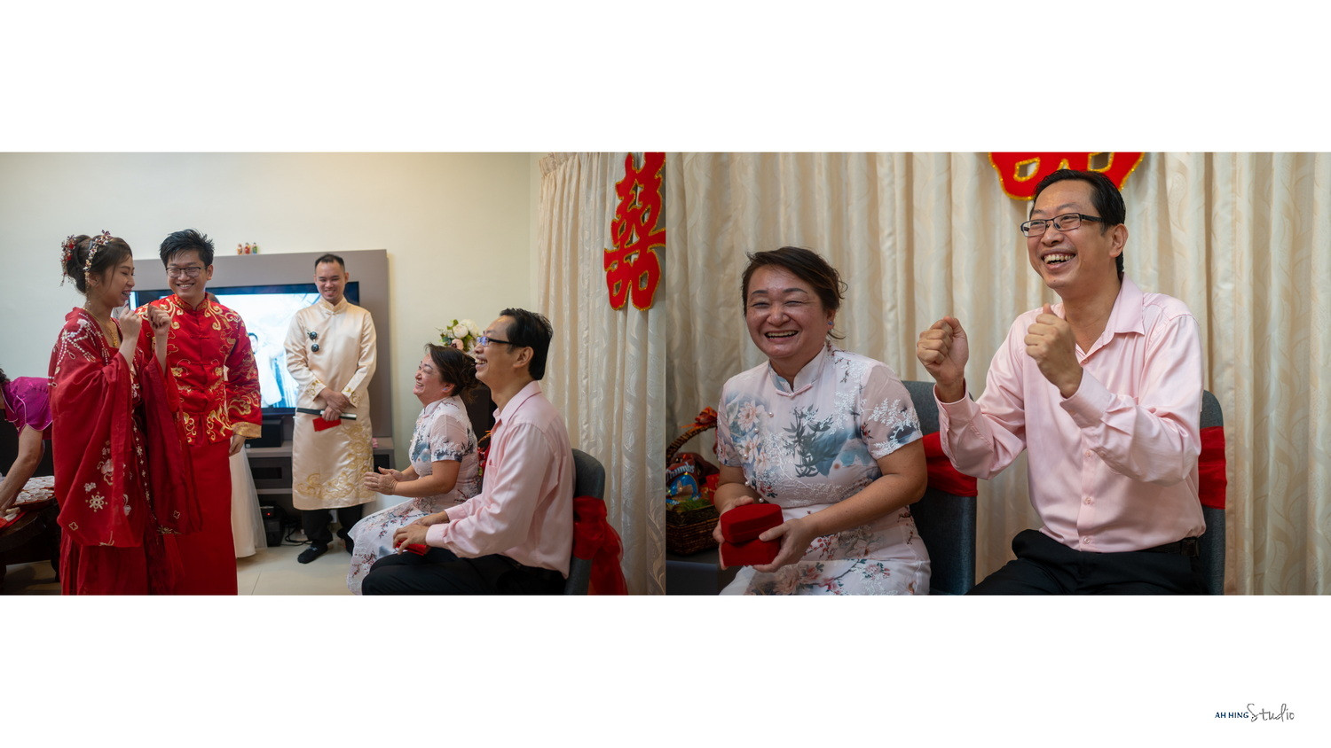 Zhen Hui & May Lee Chinese tea ceremony blessing, family memory frame 123, by Famous Bridal Kuantan