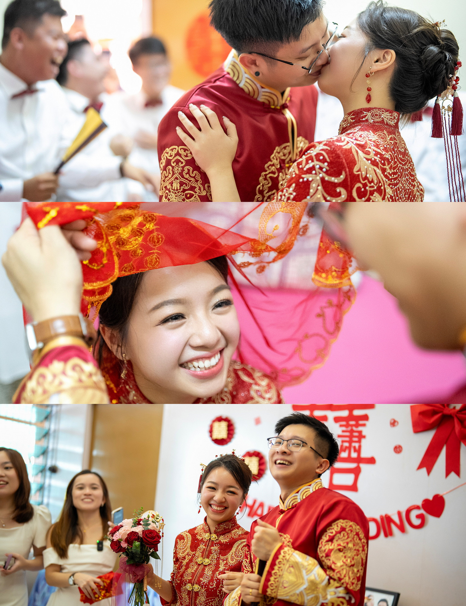 Zhen Wei & Chen Xian family blessing wedding portrait, guided portrait sequence frame 06, by Famous Bridal Kuantan