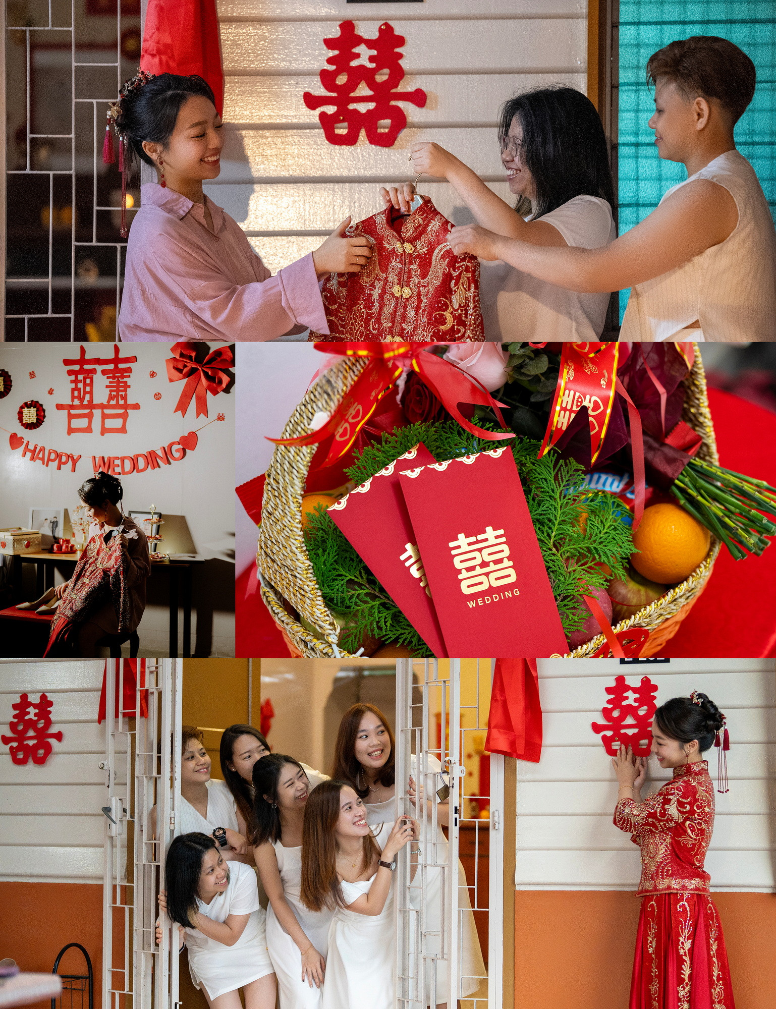 Zhen Wei & Chen Xian wedding morning ceremony moment, album detail frame 04, by Famous Bridal Kuantan