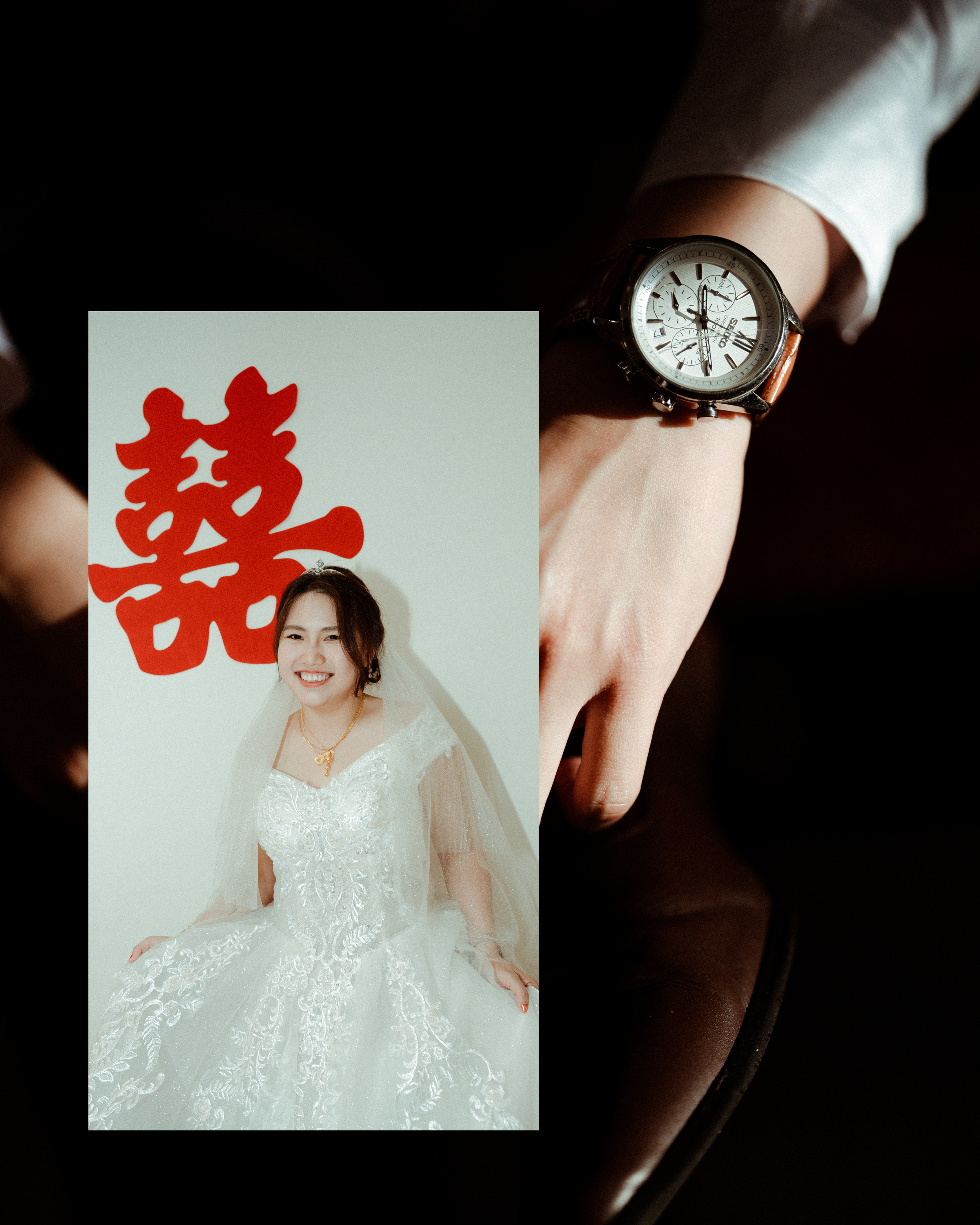 Zi Hao & Fang Yin natural bride and groom portrait, quiet in-between moment frame 02, by Famous Bridal Kuantan