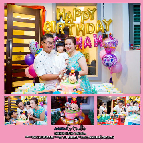 Family birthday celebration photo sample