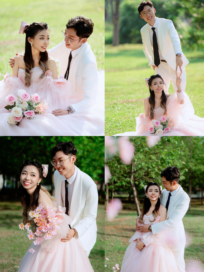 Kuantan wedding outdoor pre-wedding decor and couple portrait